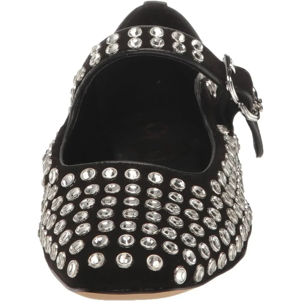 Sam Edelman Flat Shoes Women Black Suede Michaela Mary Jane Flat - Picture 2 of 10